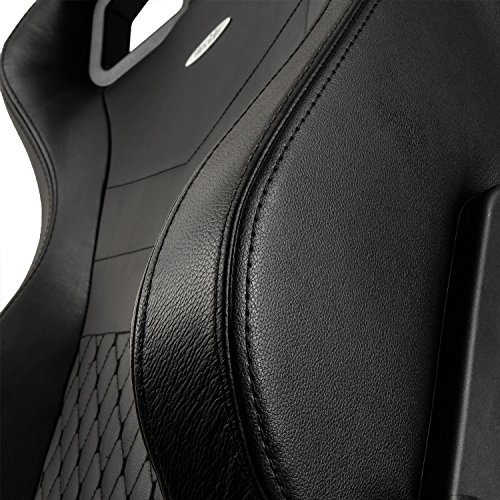 Noblechairs Epic : Chaise de Gaming et Bureau en Cuir Véritable Noir