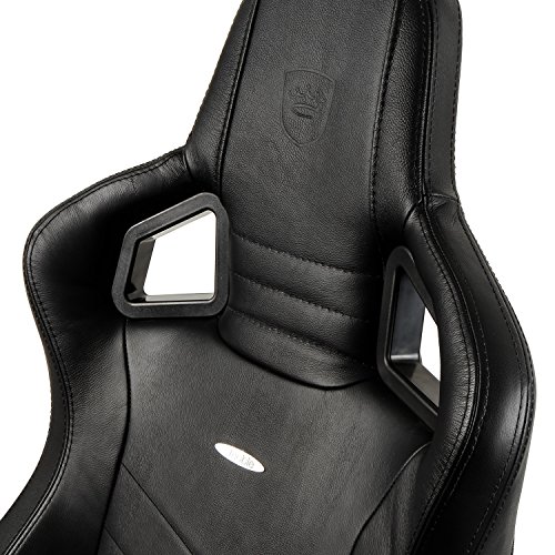Noblechairs Epic : Chaise de Gaming et Bureau en Cuir Véritable Noir