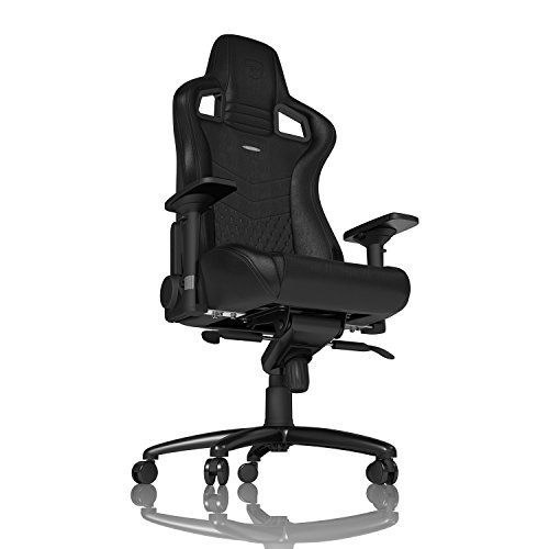 Noblechairs Epic : Chaise de Gaming et Bureau en Cuir Véritable Noir