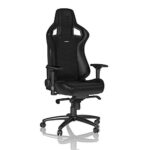 Noblechairs Epic : Chaise de Gaming et Bureau en Cuir Véritable Noir