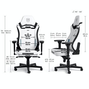 Noblechairs Hero ST Stormtrooper : Chaise de gaming confortable jusqu’à 150 kg