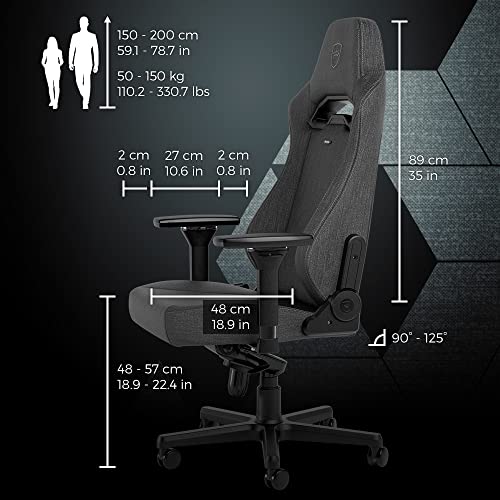 Noblechairs Hero St TX : Chaise Gaming Ergonomique, Capacité 150 kg