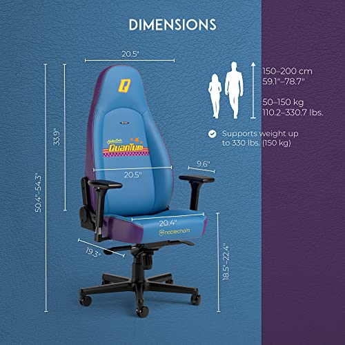 Noblechairs Icon Nuka-Cola Quantum : Chaise Gaming Ergonomique PU, 150 kg