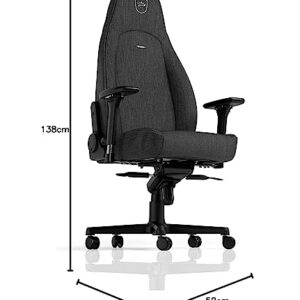 Noblechairs Icon TX : Chaise Gaming Ergonomique Tissu 150 kg Anthracite