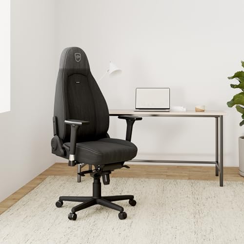Noblechairs Icon TX : Chaise Gaming Ergonomique Tissu 150 kg Anthracite
