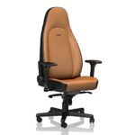Chaise de Gaming Noblechairs Icon en Cuir Véritable Cognac/Noir