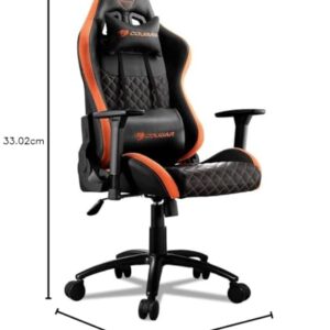 Fauteuil Gamer COUGAR Gaming ARMORPRO Noir/Orange – Taille Medium