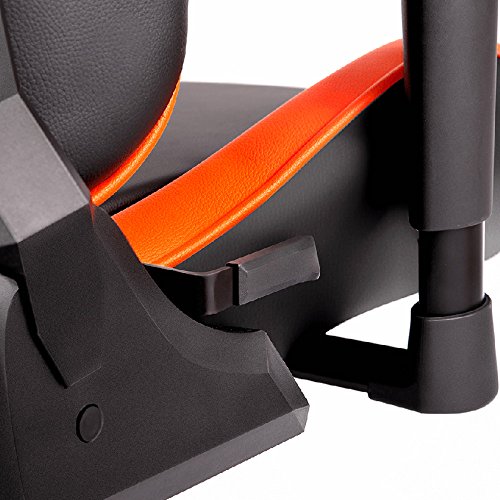 COUGAR Armor : Chaise de Jeu Rembourrée Noir/Orange avec Dossier Rigide
