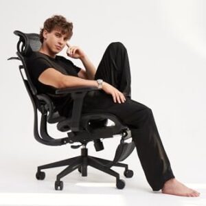 Paradox Ergo One : Chaise de Bureau Ergonomique Noir avec Repose-Pieds
