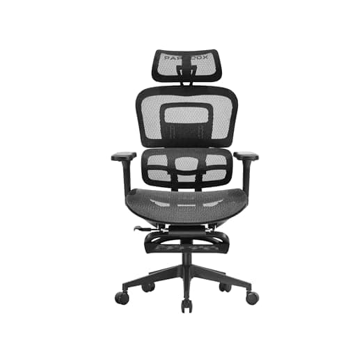 Paradox Ergo One : Chaise de Bureau Ergonomique Noir avec Repose-Pieds