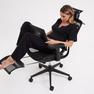 Paradox Ergo One : Chaise de Bureau Ergonomique Noir avec Repose-Pieds