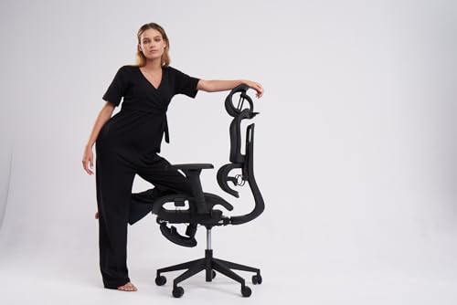Paradox Ergo One : Chaise de Bureau Ergonomique Noir avec Repose-Pieds