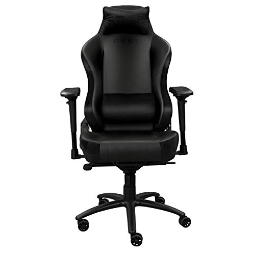REKT Comfort-R : Chaise Gaming Noir en Simili Cuir et Velours 4D