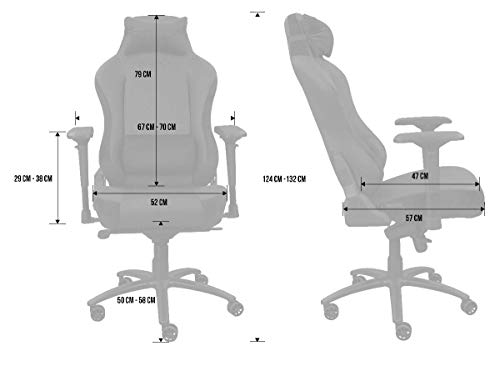 REKT Comfort-R : Chaise Gaming Noir en Simili Cuir et Velours 4D