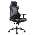 REKT Legend-R XL : Chaise de Bureau Ergonomique Noir Simili Cuir