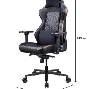 REKT Legend-R XL : Chaise de Bureau Ergonomique Noir Simili Cuir