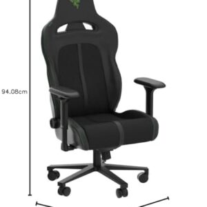 Razer Enki Pro : Chaise de jeu confortable en cuir durable, vert