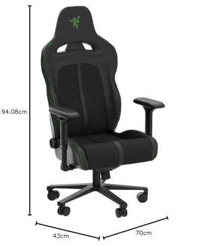 Razer Enki Pro : Chaise de jeu confortable en cuir durable, vert