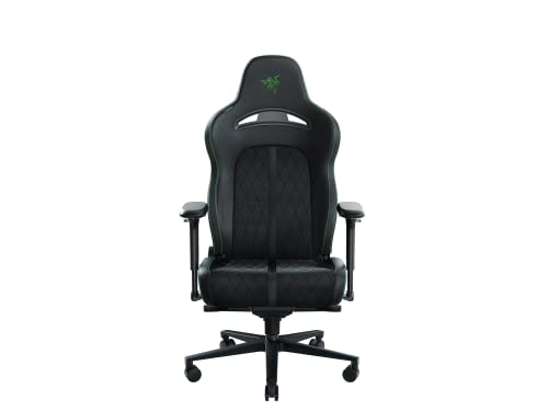 Razer Enki Pro : Chaise de jeu confortable en cuir durable, vert