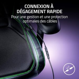 Razer Freyja : Coussin de Jeu Haptique Sensa HD sans Fil Noir