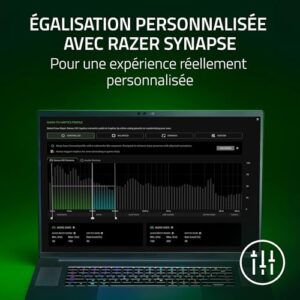 Razer Freyja : Coussin de Jeu Haptique Sensa HD sans Fil Noir