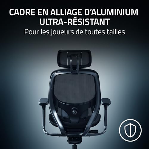 Razer Fujin Pro : Chaise Gaming Confortable avec Support Lombaire Noir