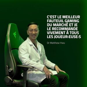 Razer Iskur V2 : Chaise de Jeu Ergonomique avec Support Lombaire Noir