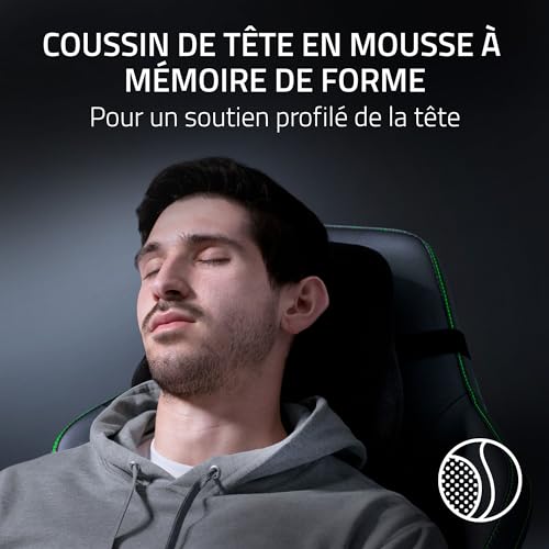 Razer Iskur V2 : Chaise de Jeu avec Support Lombaire Ajustable, Vert