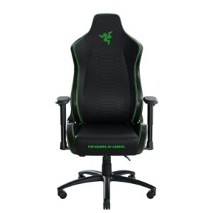 Razer Iskur X – Chaise de jeu ergonomique Noir-Vert XL en simili cuir