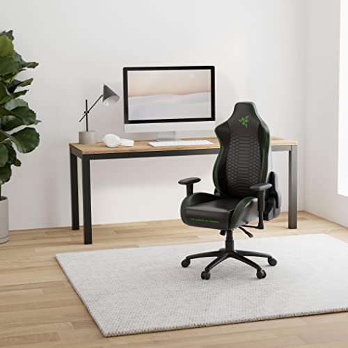 Razer Iskur X – Chaise de jeu ergonomique Noir-Vert XL en simili cuir