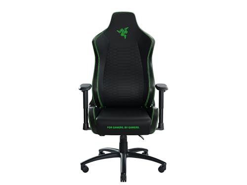 Razer Iskur X – Chaise de jeu ergonomique Noir-Vert XL en simili cuir