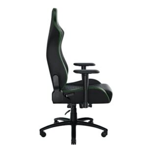 Razer Iskur X – Chaise de jeu ergonomique Noir-Vert XL en simili cuir