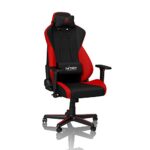 Nitro Concepts S300: Chaise de Gaming Inclinable Noir/Rouge, 135 kg