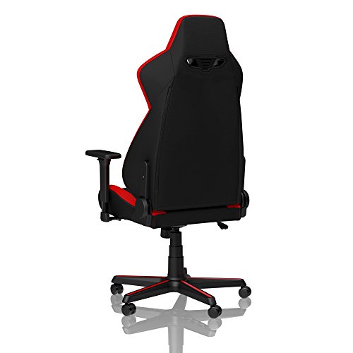 Nitro Concepts S300: Chaise de Gaming Inclinable Noir/Rouge, 135 kg