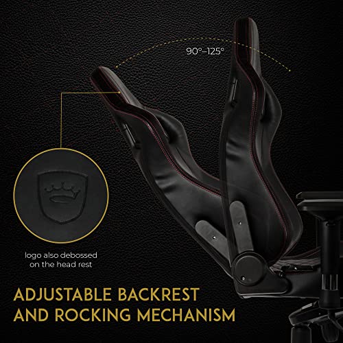 Chaise Gaming Noblechairs Epic – Cuir Synthétique PU Noir/Rouge