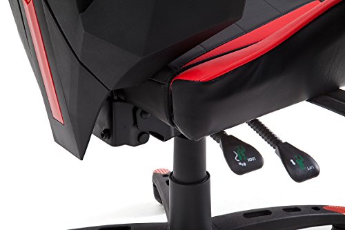 Chaise Gamer Robas Lund MC Racing B1 Noir/Rouge – 69x129x64 cm