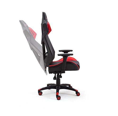 Chaise Gamer Robas Lund MC Racing B1 Noir/Rouge – 69x129x64 cm