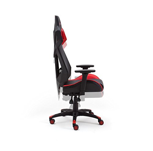 Chaise Gamer Robas Lund MC Racing B1 Noir/Rouge – 69x129x64 cm