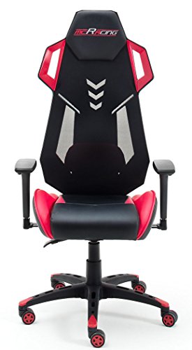 Chaise Gamer Robas Lund MC Racing B1 Noir/Rouge – 69x129x64 cm