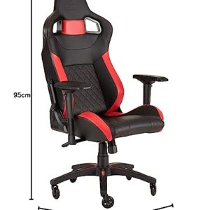 Fauteuil Gaming T1 Race Noir/Rouge – Ergonomique et Dossier Inclinable