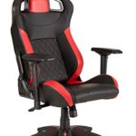 Fauteuil Gaming T1 Race Noir/Rouge - Ergonomique et Dossier Inclinable