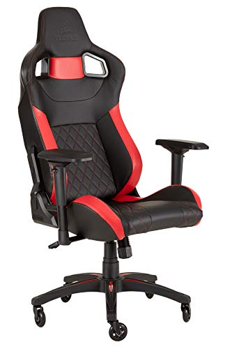 Fauteuil Gaming T1 Race Noir/Rouge – Ergonomique et Dossier Inclinable
