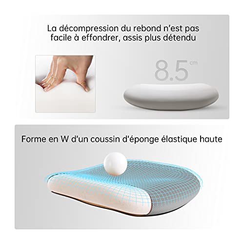 SIHOO Chaise de Bureau Ergonomique avec Appui-tête et Soutien Lombaire (Gris)