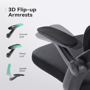 SIHOO M102C : Chaise de Bureau Ergonomique avec Accoudoirs et Soutien Lombaire