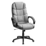 SONGMICS OBG024G01 : Chaise de Bureau Ergonomique Pivotante avec Accoudoirs