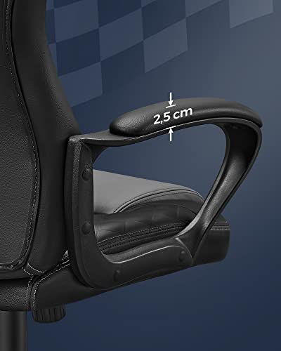 SONGMICS OBG38BG : Fauteuil Gamer Ergonomique Noir et Gris jusqu’à 150 kg