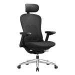 SONGMICS OBN065B01 : Chaise de Bureau Ergonomique Réglable Noir 150 kg