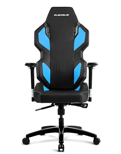 Siège Gamer Quersus Evos 302 Simili Cuir Noir Bleu S-L