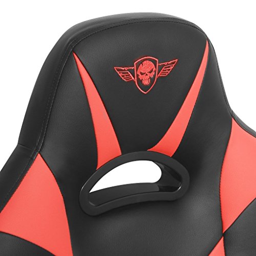 Siège Gamer Spirit Of Gamer Fighter Series – Fauteuil Similicuir Rouge Ergonomique