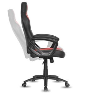 Siège Gamer Spirit Of Gamer Fighter Series – Fauteuil Similicuir Rouge Ergonomique